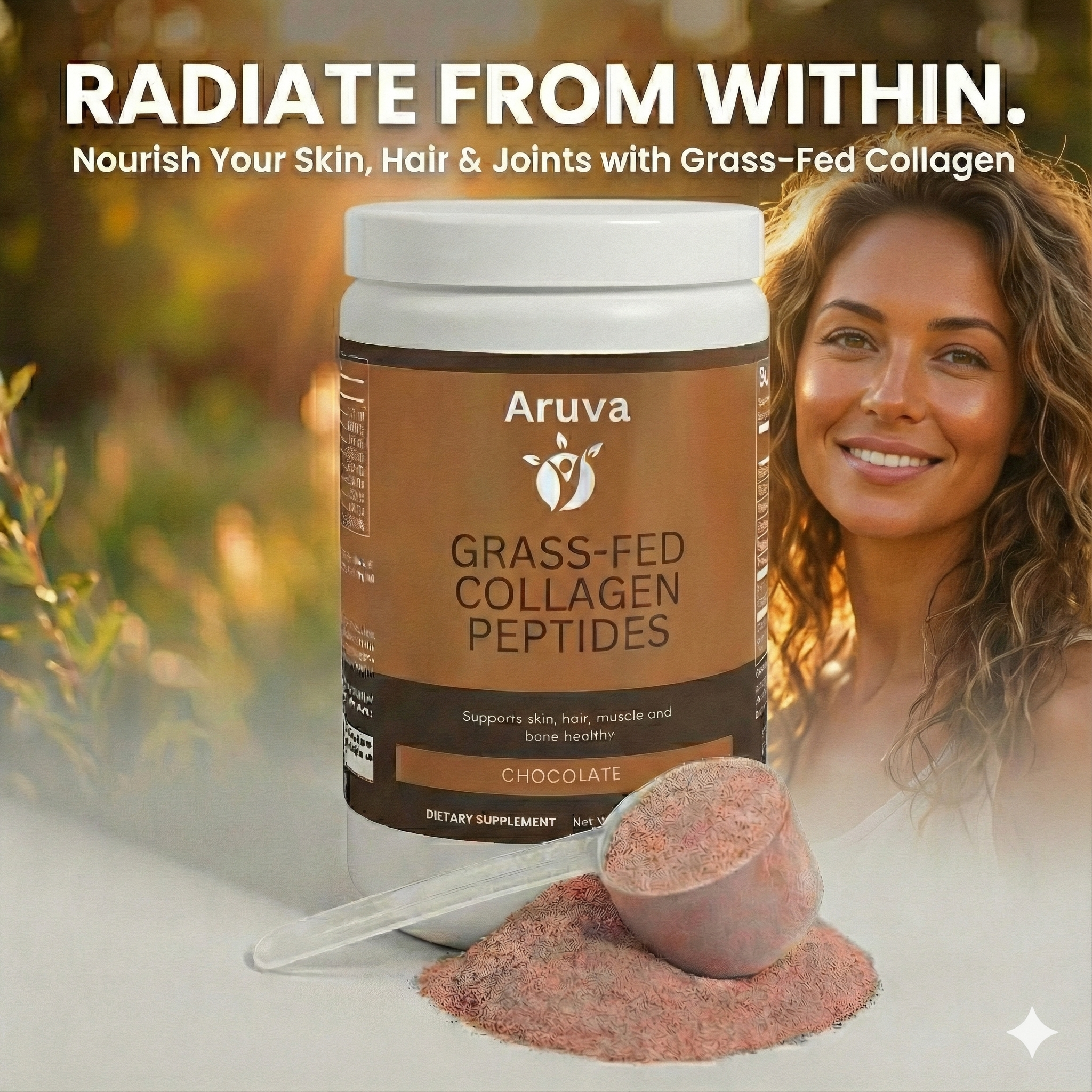 Grass-Fed Collagen Peptides Powder (Chocolate)
